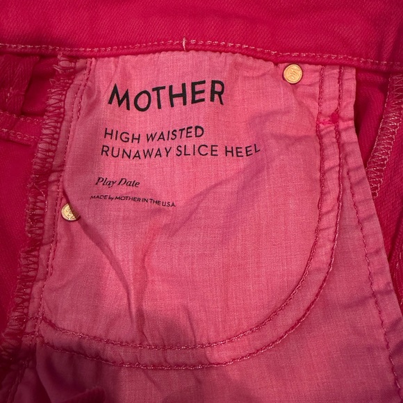MOTHER RUNAWAY JEANS HIGH WAISTED SLICE HEEL  SZ 27 B679 - Picture 9 of 11